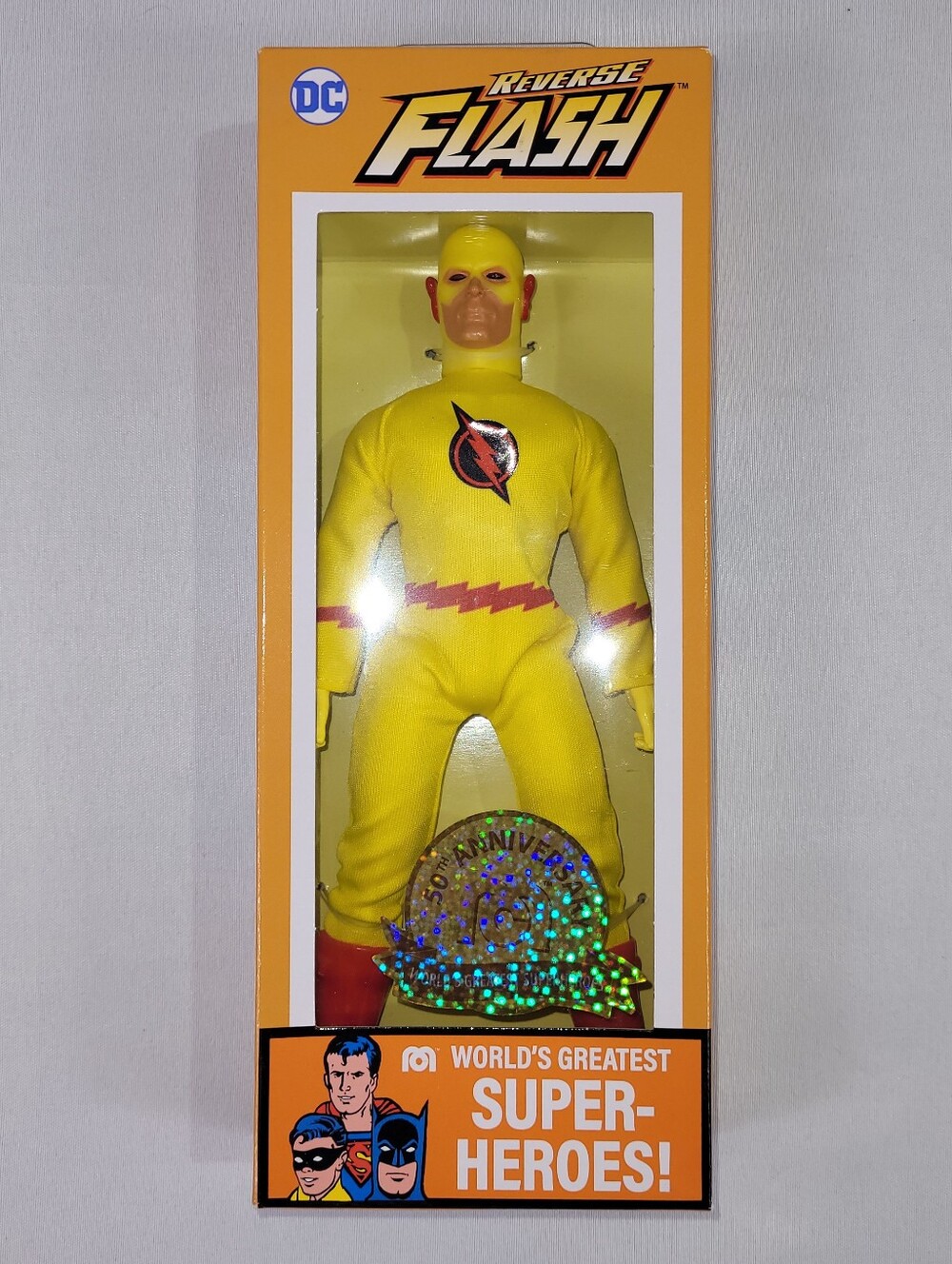DC Worlds Greatest Super-Heroes 8" Reverse Flash Action Figure MIB by Mego